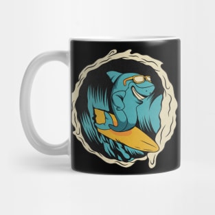 Shark Surfer Mug